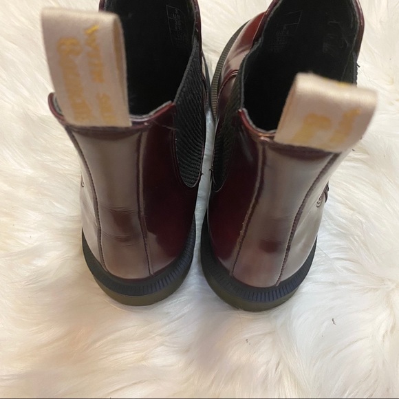 SOLD ❌ DOC MARTENS Vegan Flora Cherry Chelsea Boot - Picture 4 of 10